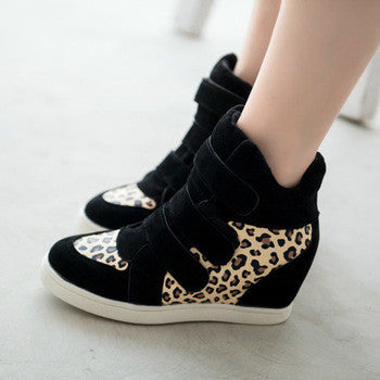 Black and Leopard Print Shoes